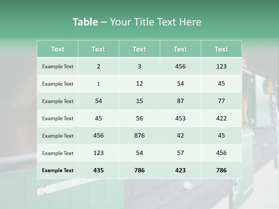 A Brown Horse Standing Next To A Green Door PowerPoint Template