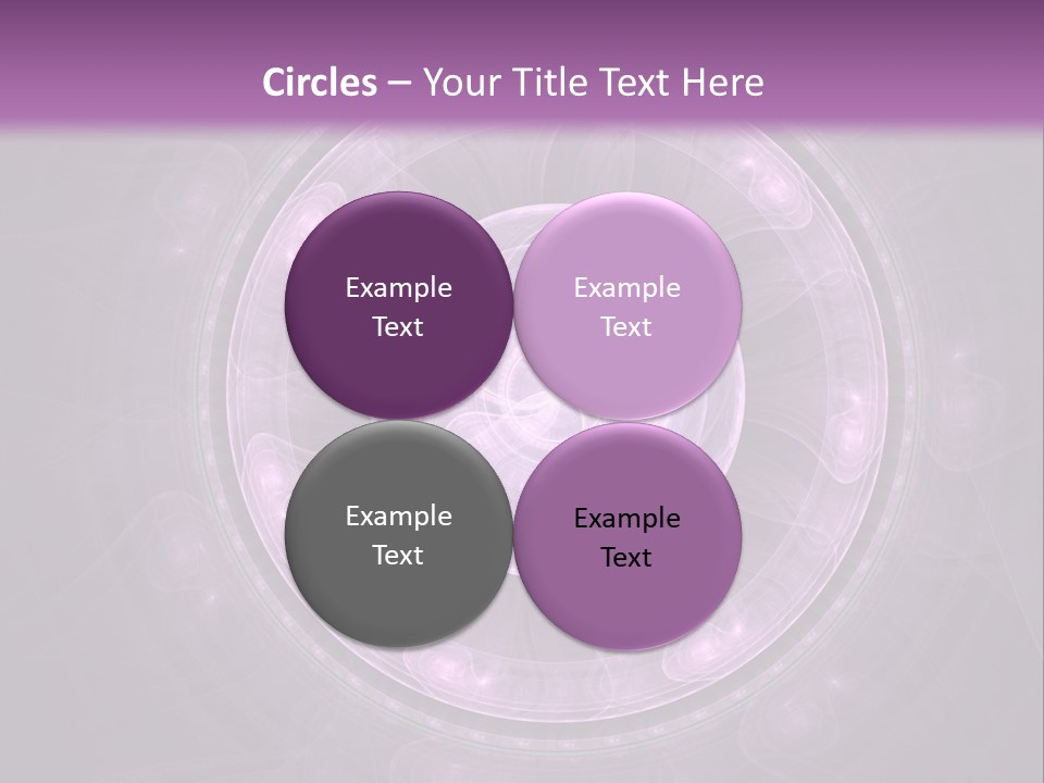 A Purple Abstract Background With A Circular Shape PowerPoint Template