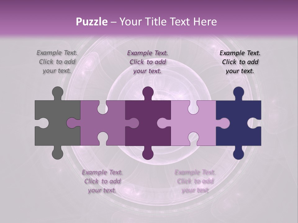 A Purple Abstract Background With A Circular Shape PowerPoint Template