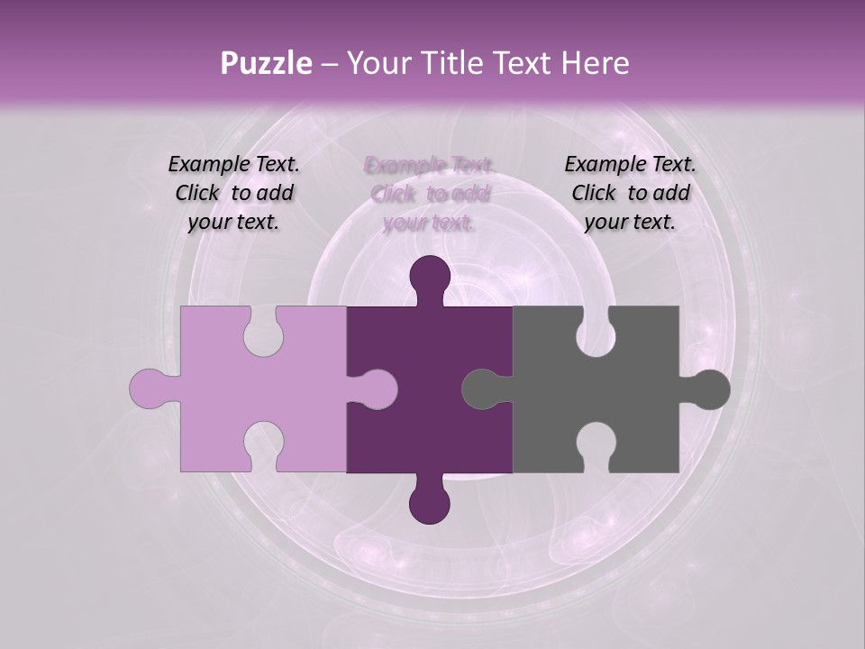 A Purple Abstract Background With A Circular Shape PowerPoint Template