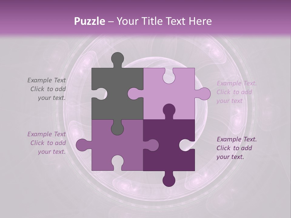 A Purple Abstract Background With A Circular Shape PowerPoint Template