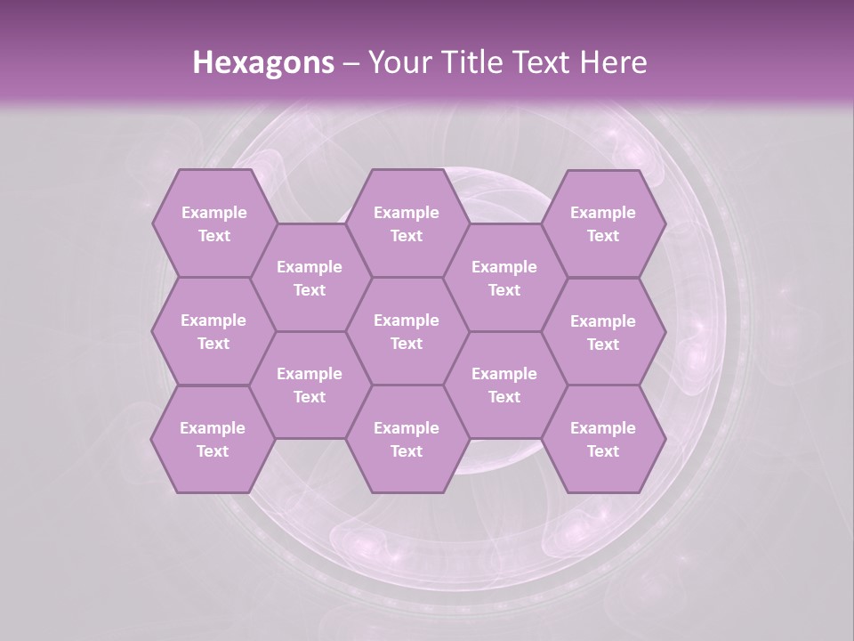 A Purple Abstract Background With A Circular Shape PowerPoint Template