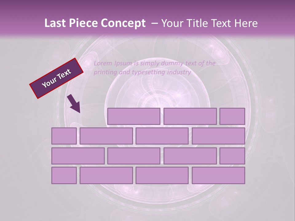 A Purple Abstract Background With A Circular Shape PowerPoint Template