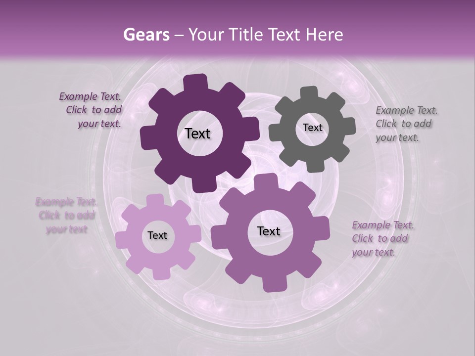 A Purple Abstract Background With A Circular Shape PowerPoint Template