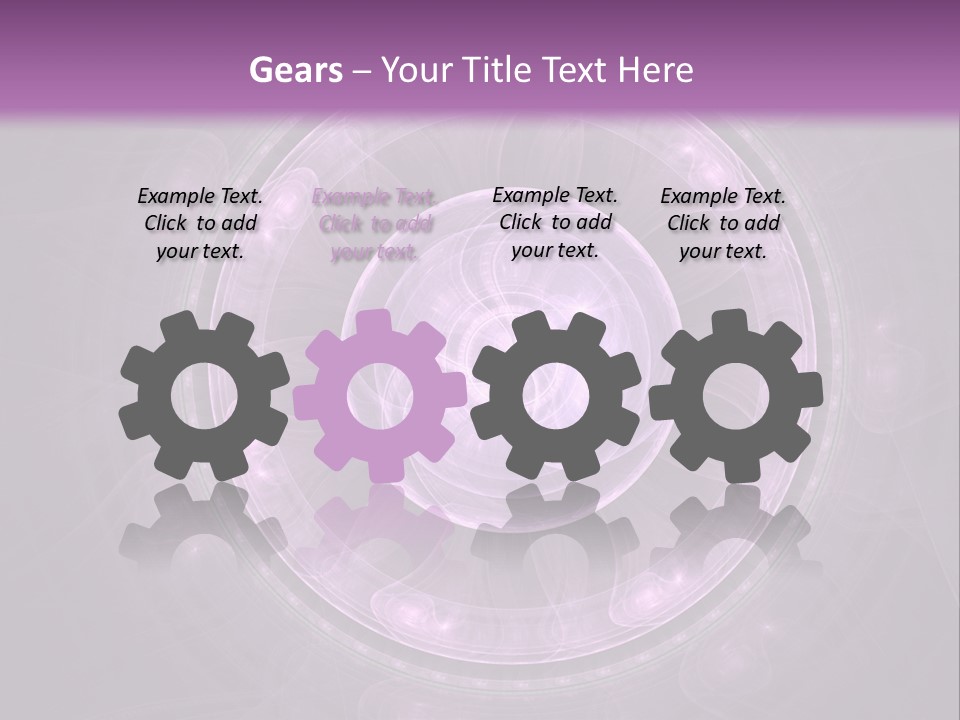 A Purple Abstract Background With A Circular Shape PowerPoint Template