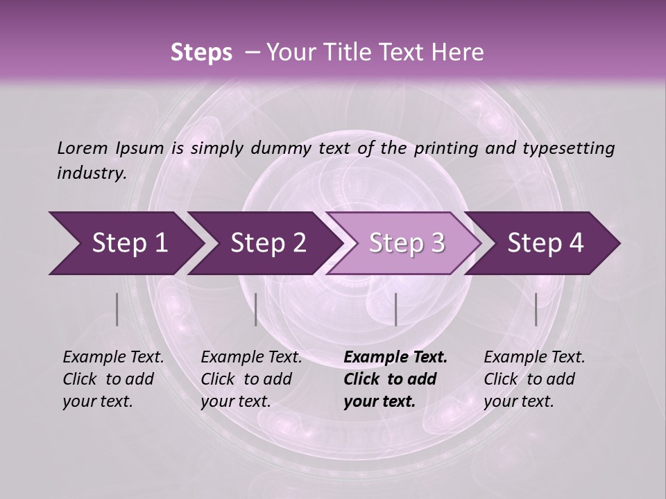 A Purple Abstract Background With A Circular Shape PowerPoint Template