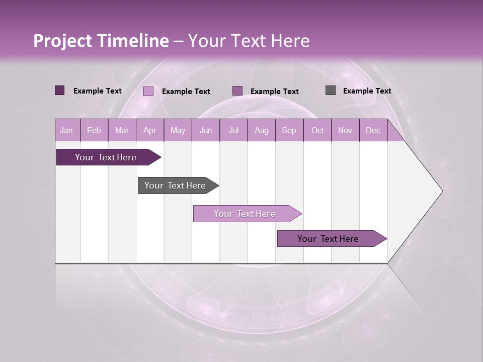 A Purple Abstract Background With A Circular Shape PowerPoint Template
