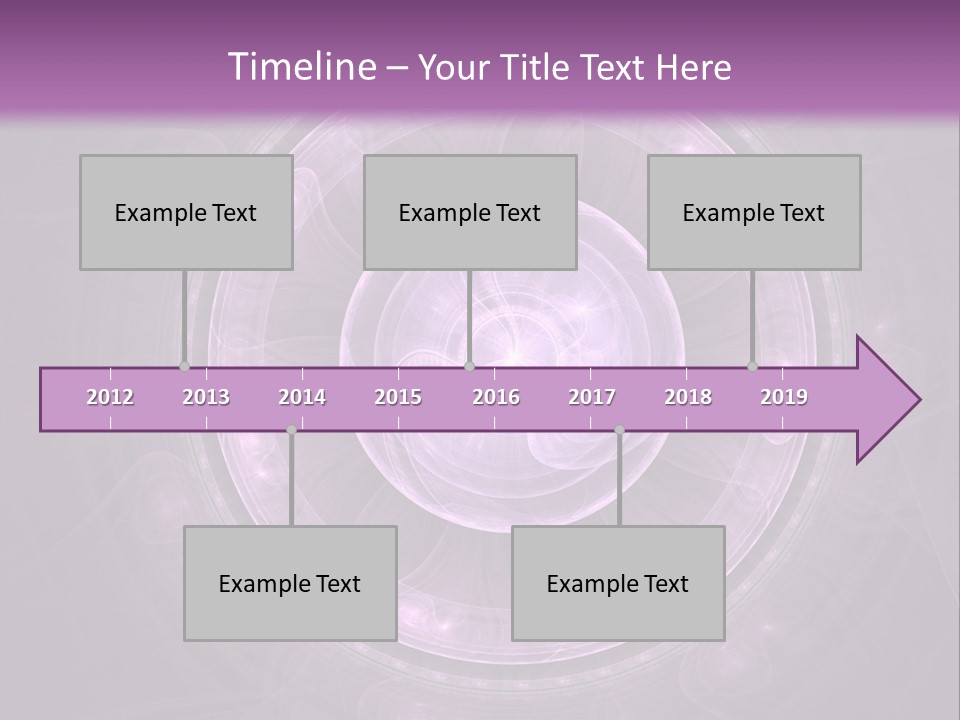 A Purple Abstract Background With A Circular Shape PowerPoint Template
