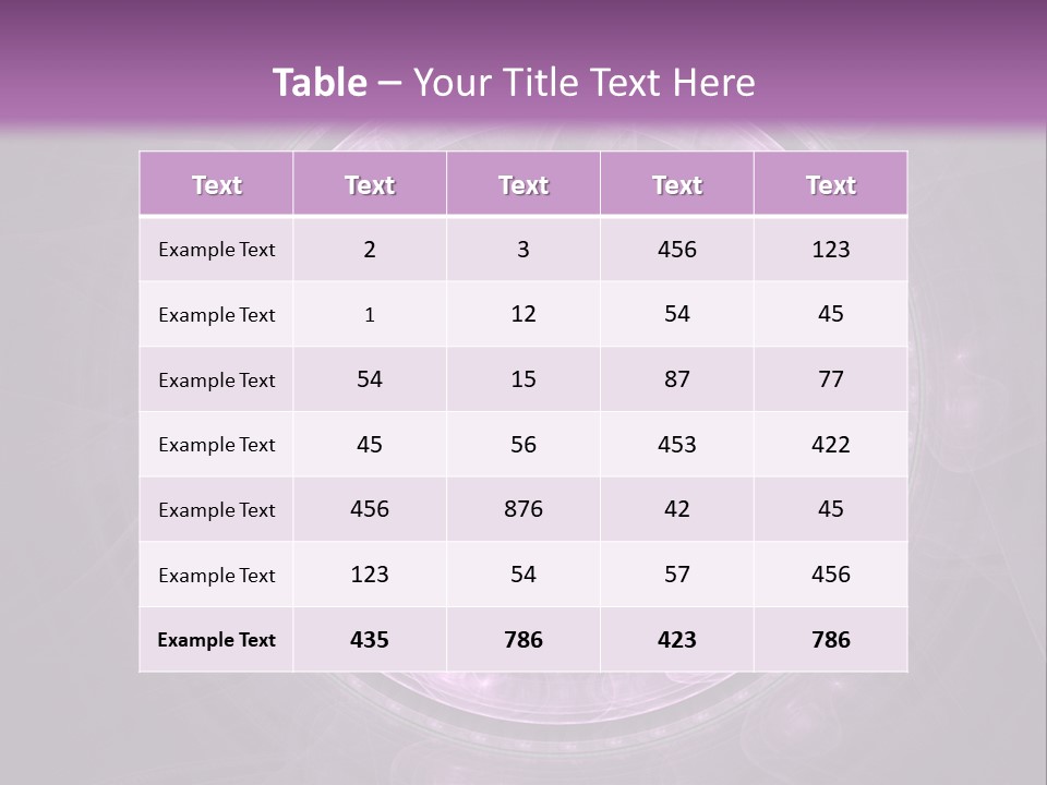 A Purple Abstract Background With A Circular Shape PowerPoint Template