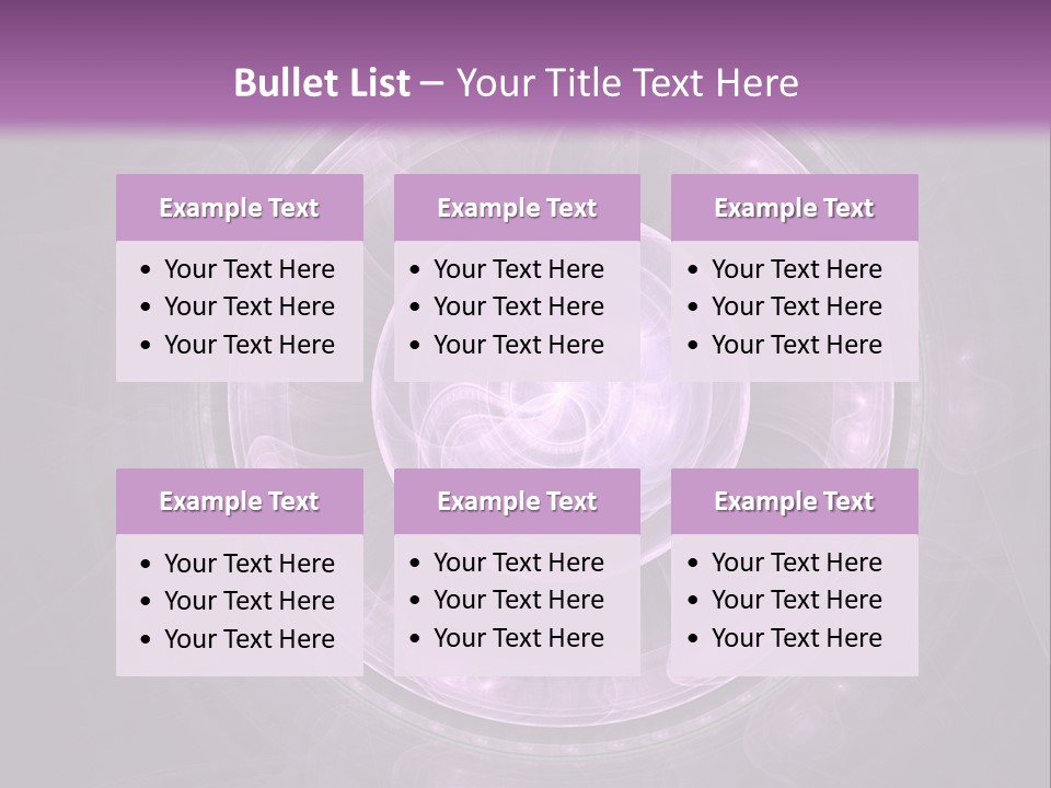 A Purple Abstract Background With A Circular Shape PowerPoint Template
