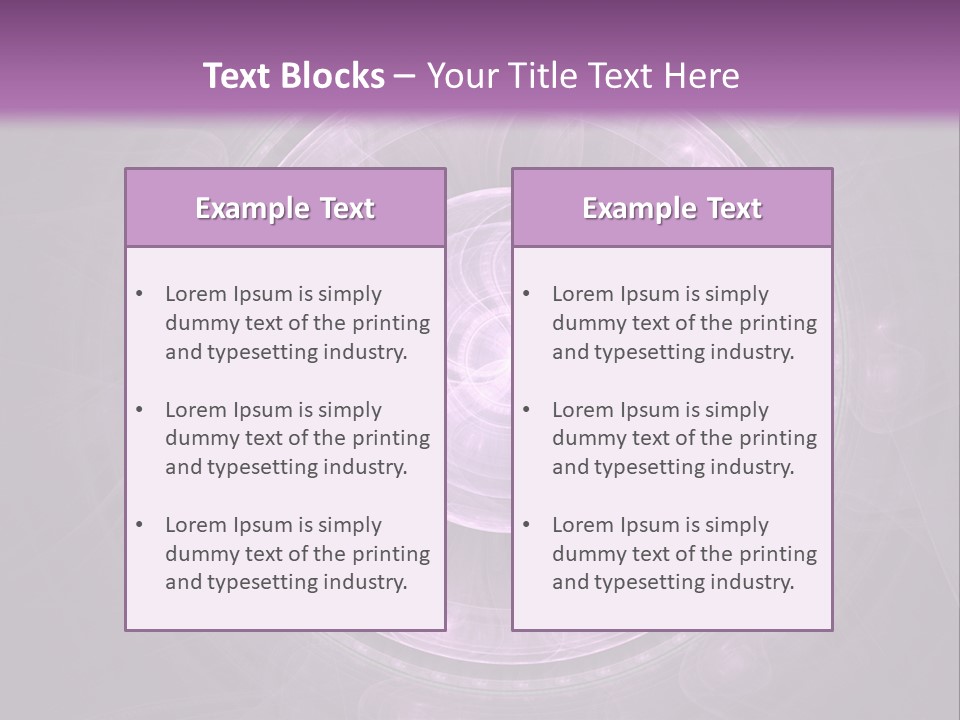 A Purple Abstract Background With A Circular Shape PowerPoint Template