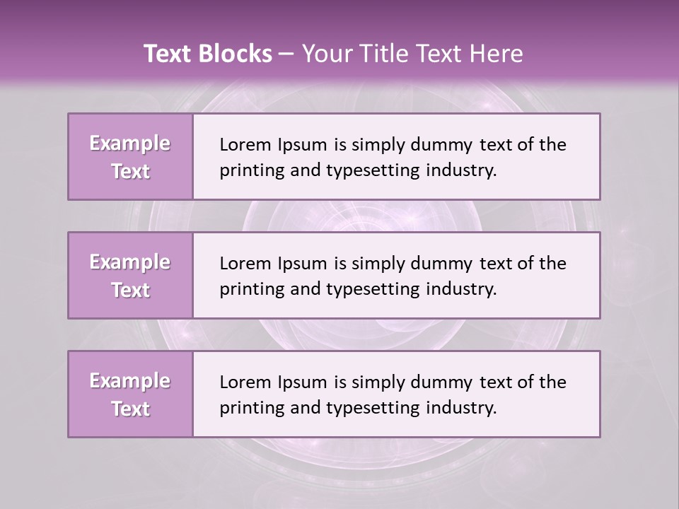 A Purple Abstract Background With A Circular Shape PowerPoint Template
