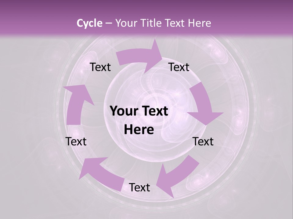 A Purple Abstract Background With A Circular Shape PowerPoint Template