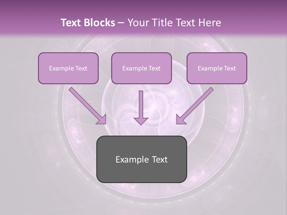 A Purple Abstract Background With A Circular Shape PowerPoint Template