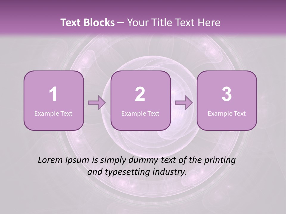 A Purple Abstract Background With A Circular Shape PowerPoint Template