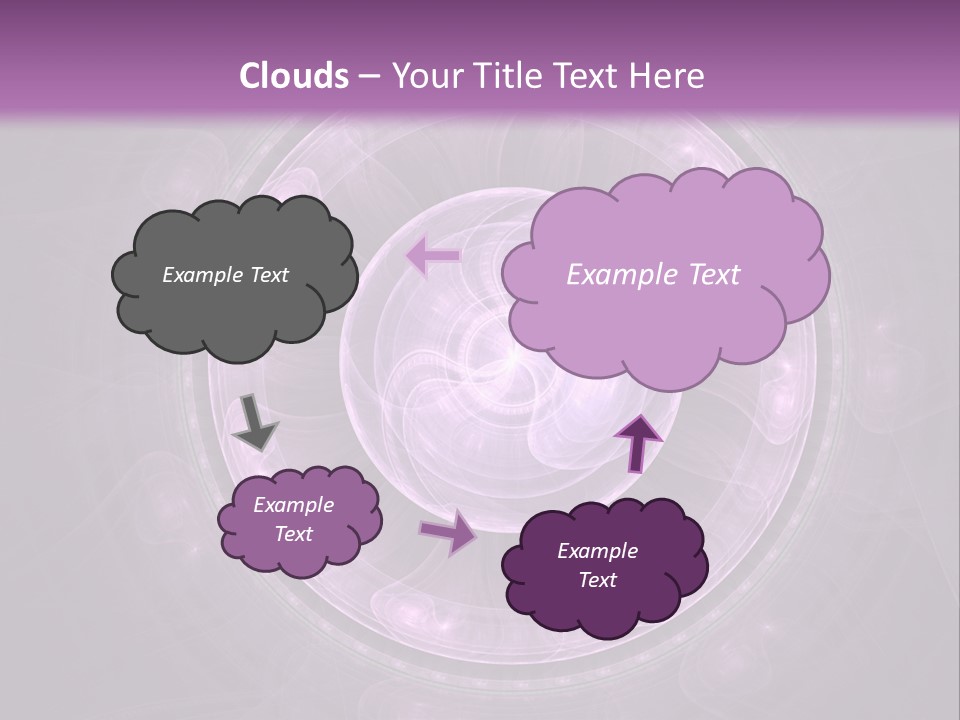 A Purple Abstract Background With A Circular Shape PowerPoint Template