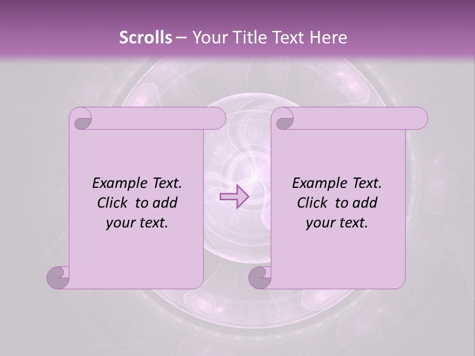 A Purple Abstract Background With A Circular Shape PowerPoint Template