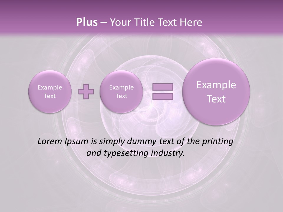 A Purple Abstract Background With A Circular Shape PowerPoint Template