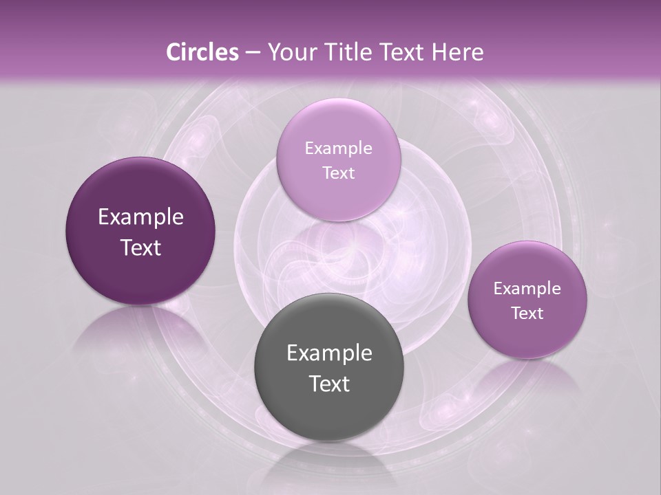 A Purple Abstract Background With A Circular Shape PowerPoint Template
