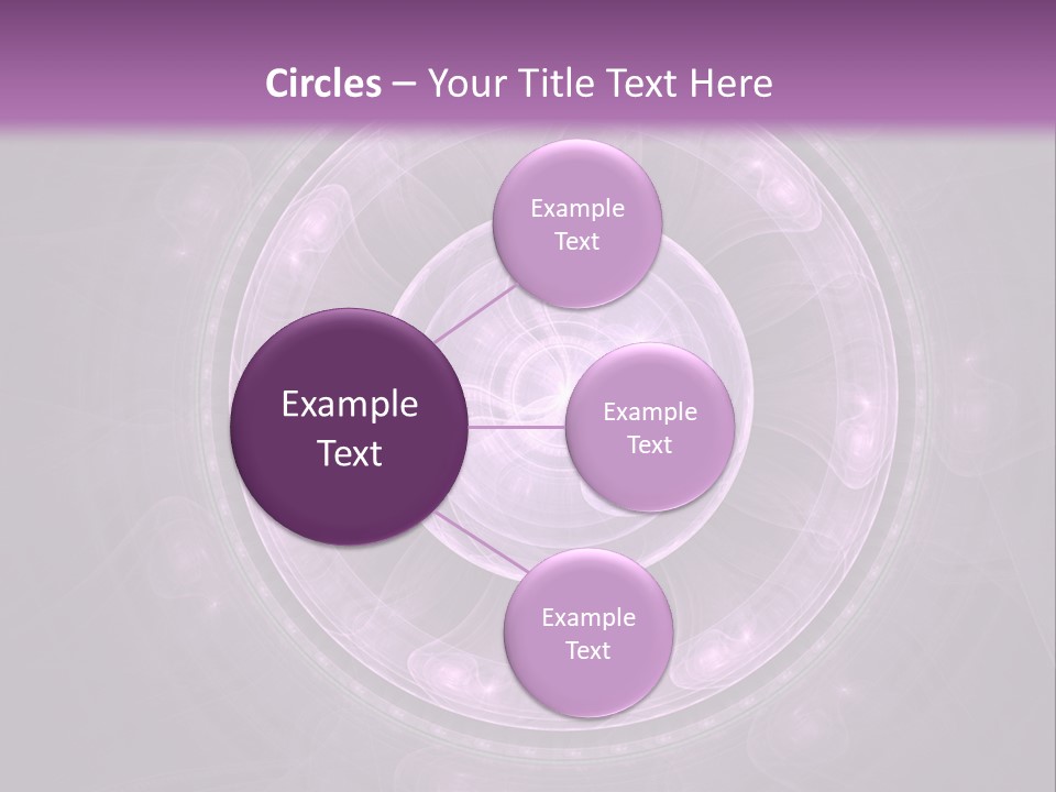 A Purple Abstract Background With A Circular Shape PowerPoint Template
