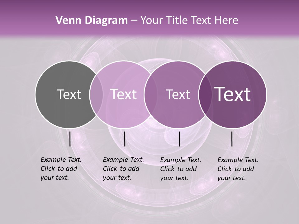 A Purple Abstract Background With A Circular Shape PowerPoint Template