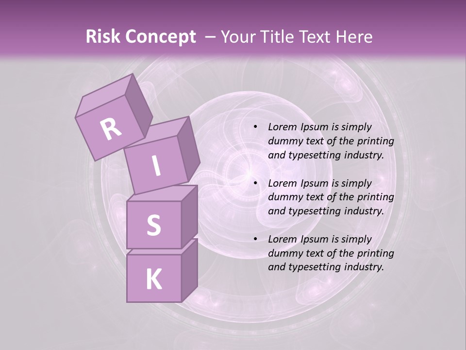 A Purple Abstract Background With A Circular Shape PowerPoint Template