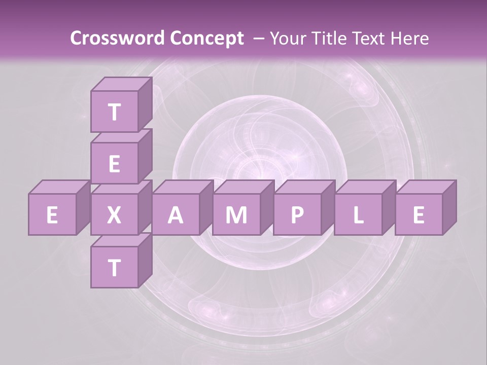 A Purple Abstract Background With A Circular Shape PowerPoint Template