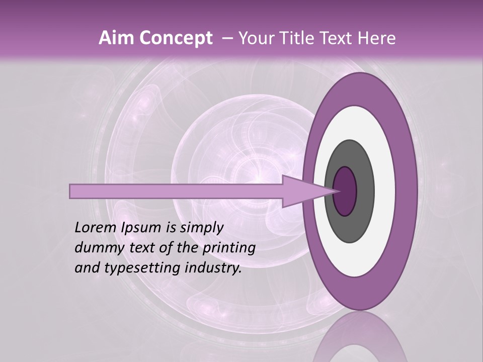 A Purple Abstract Background With A Circular Shape PowerPoint Template
