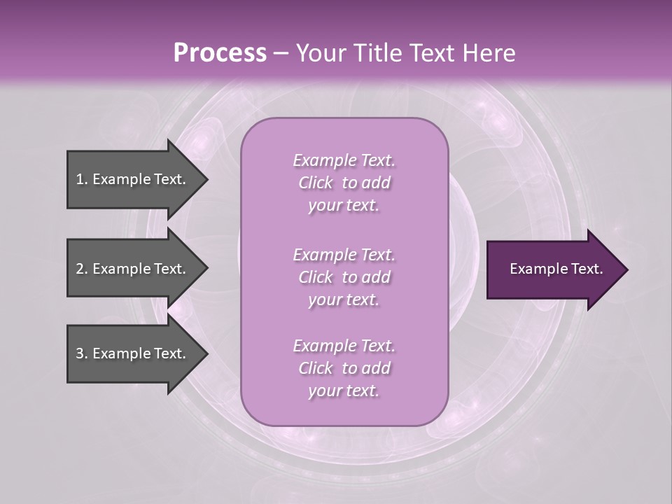 A Purple Abstract Background With A Circular Shape PowerPoint Template