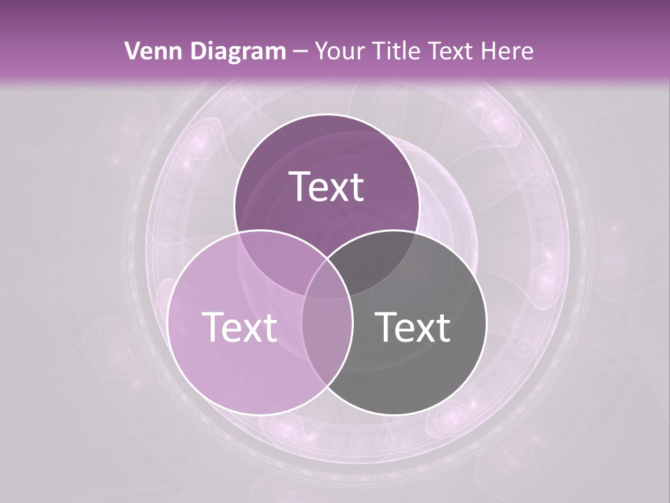 A Purple Abstract Background With A Circular Shape PowerPoint Template