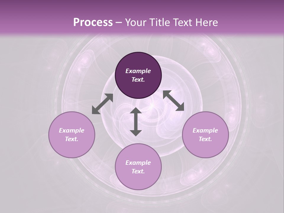 A Purple Abstract Background With A Circular Shape PowerPoint Template