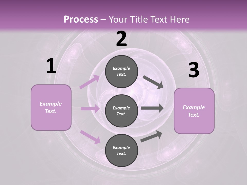 A Purple Abstract Background With A Circular Shape PowerPoint Template