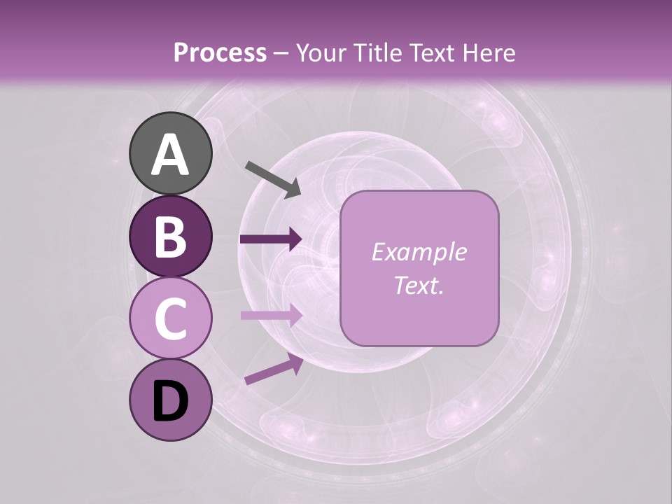 A Purple Abstract Background With A Circular Shape PowerPoint Template