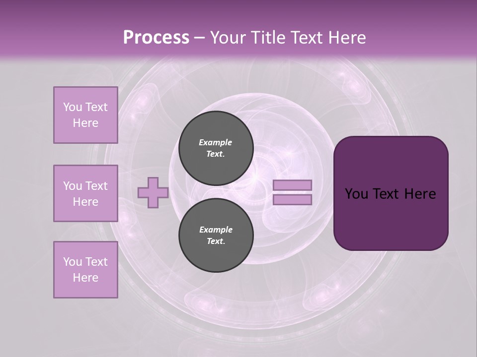 A Purple Abstract Background With A Circular Shape PowerPoint Template