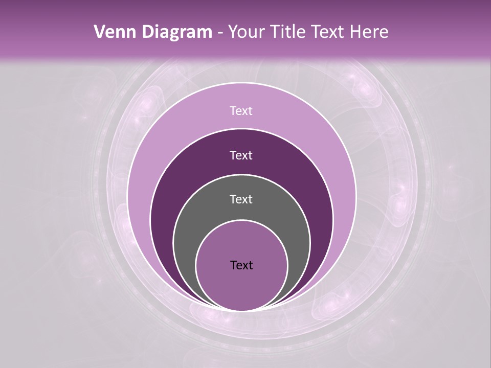 A Purple Abstract Background With A Circular Shape PowerPoint Template