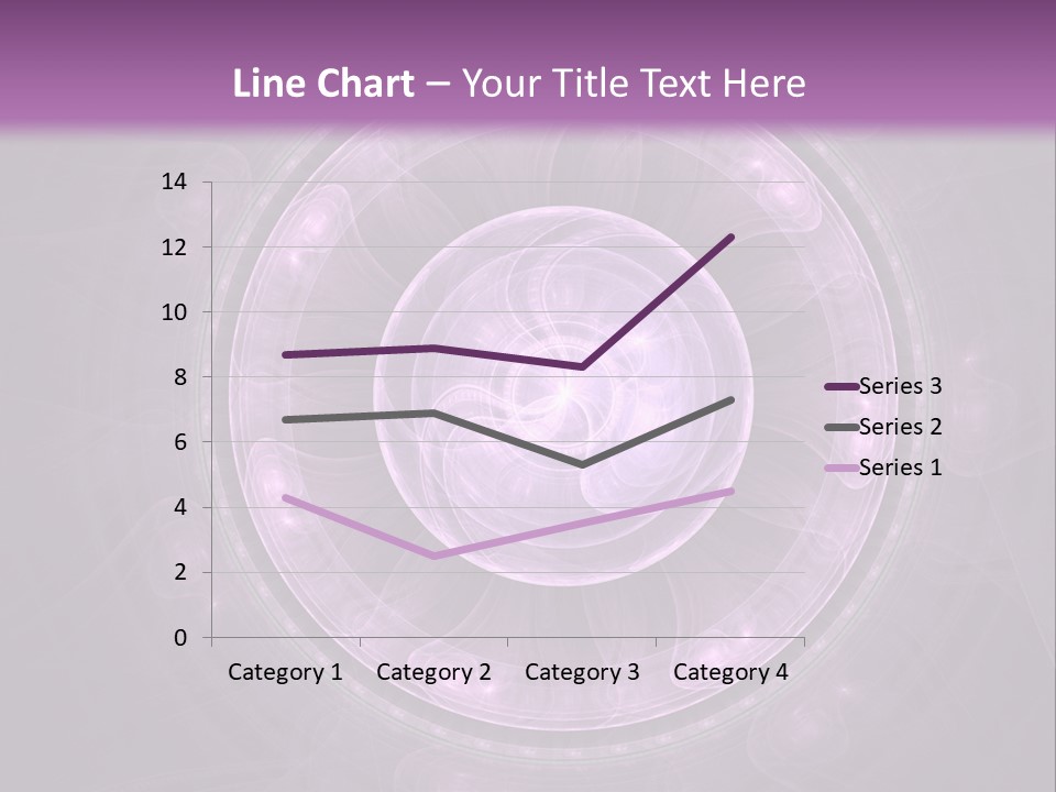 A Purple Abstract Background With A Circular Shape PowerPoint Template