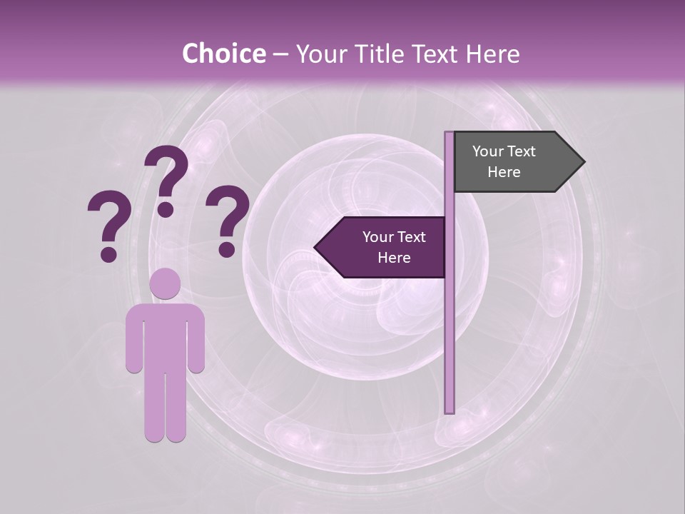 A Purple Abstract Background With A Circular Shape PowerPoint Template