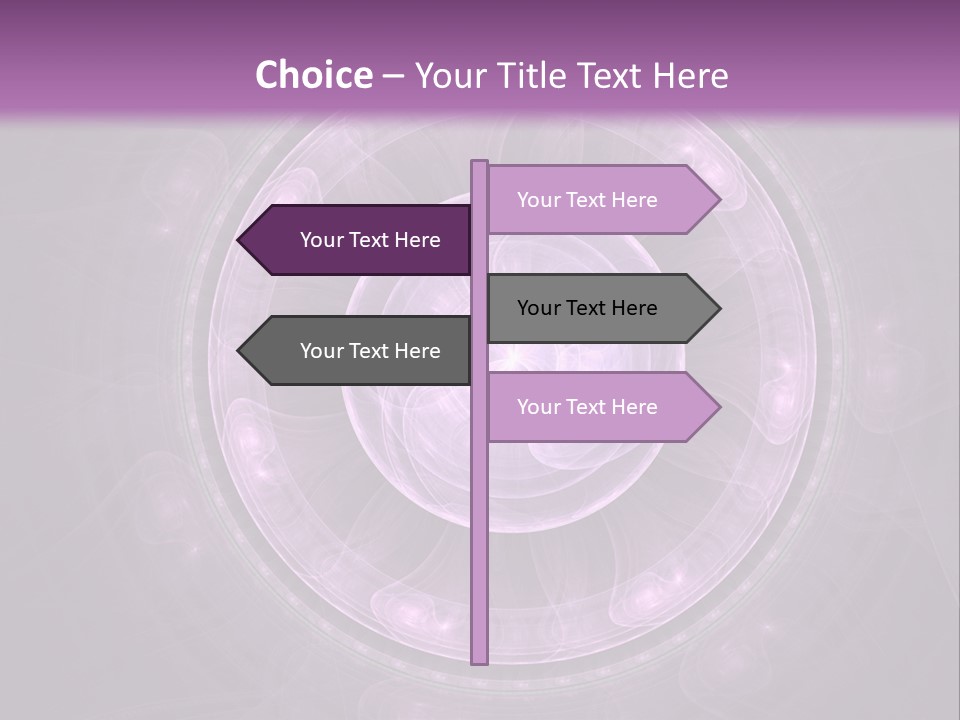 A Purple Abstract Background With A Circular Shape PowerPoint Template