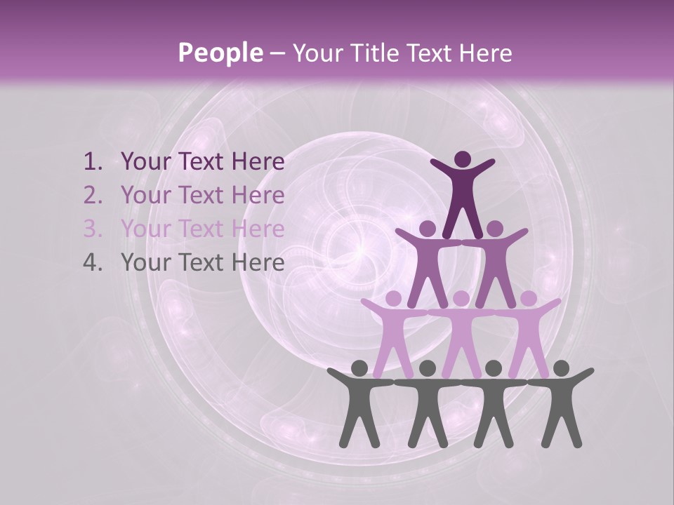 A Purple Abstract Background With A Circular Shape PowerPoint Template