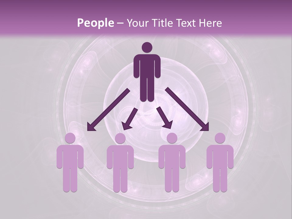 A Purple Abstract Background With A Circular Shape PowerPoint Template