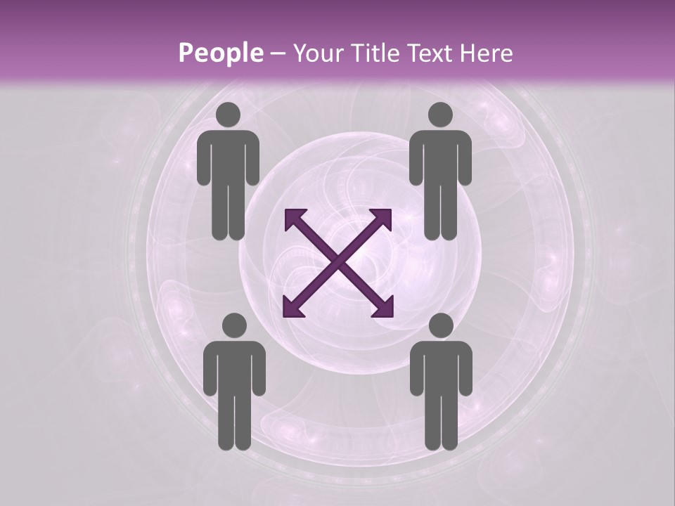 A Purple Abstract Background With A Circular Shape PowerPoint Template