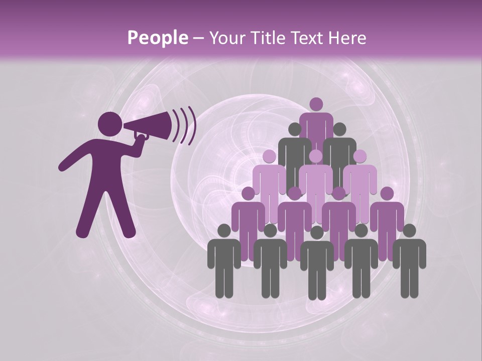 A Purple Abstract Background With A Circular Shape PowerPoint Template