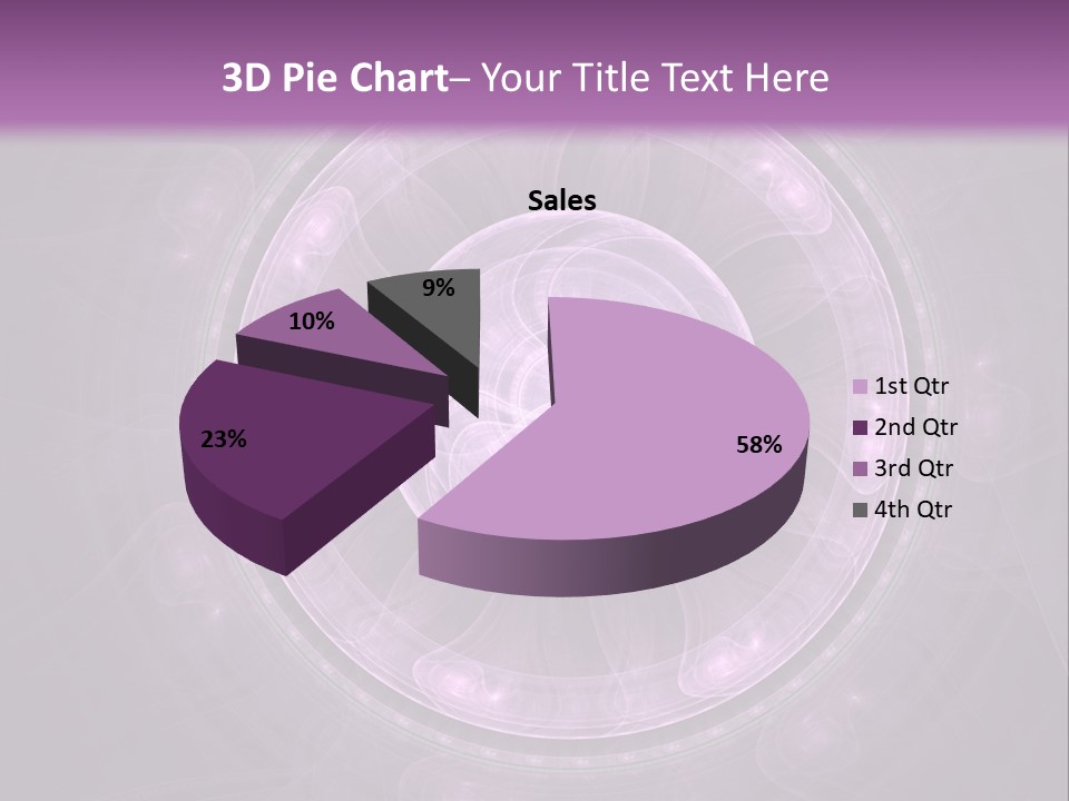 A Purple Abstract Background With A Circular Shape PowerPoint Template