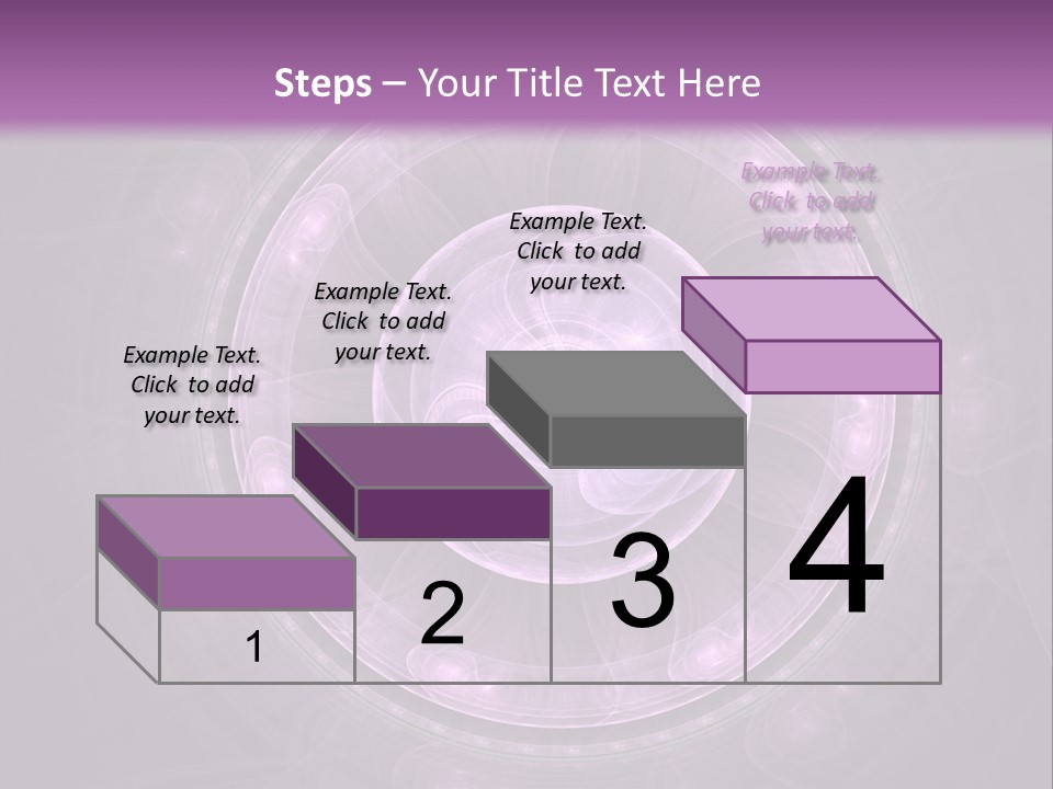 A Purple Abstract Background With A Circular Shape PowerPoint Template