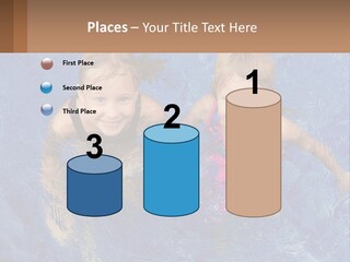 Two Children In A Swimming Pool Powerpoint Template PowerPoint Template