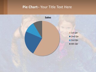 Two Children In A Swimming Pool Powerpoint Template PowerPoint Template