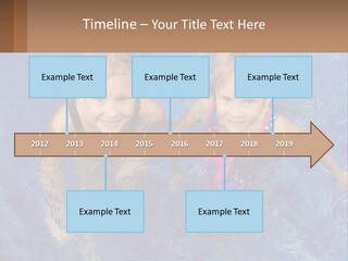 Two Children In A Swimming Pool Powerpoint Template PowerPoint Template