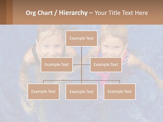 Two Children In A Swimming Pool Powerpoint Template PowerPoint Template