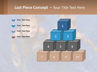 Two Children In A Swimming Pool Powerpoint Template PowerPoint Template