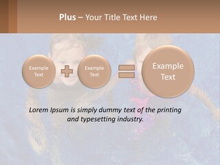 Two Children In A Swimming Pool Powerpoint Template PowerPoint Template